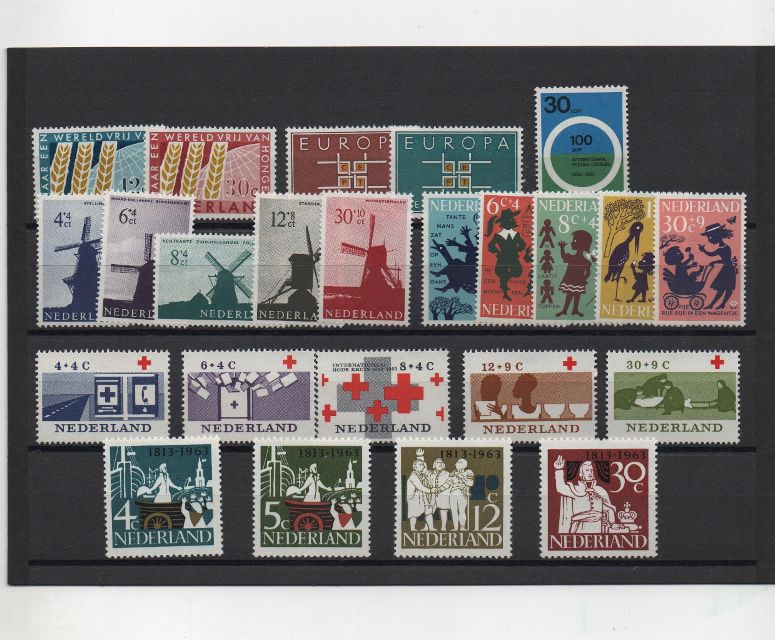 COLECCION SELLOS HOLANDA 1963